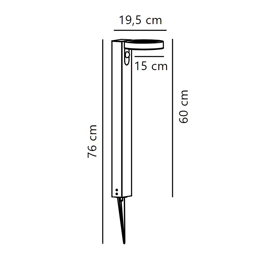 Nordlux - LED-Solarleuchte mit Sensor RICA LED/5W/3,7V IP44