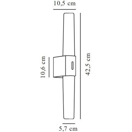 Nordlux - LED-Spiegelbeleuchtung für Badezimmer HELVA LED/9W/230V 3000K IP44