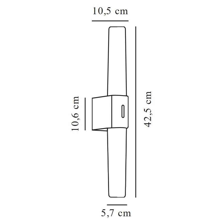 Nordlux - LED-Spiegelbeleuchtung für Badezimmer HELVA LED/9W/230V 3000K IP44