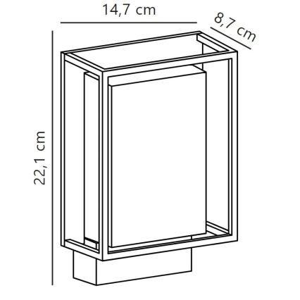 Nordlux - LED-Wandleuchte für den Außenbereich NESTOR LED/8W/230V IP44