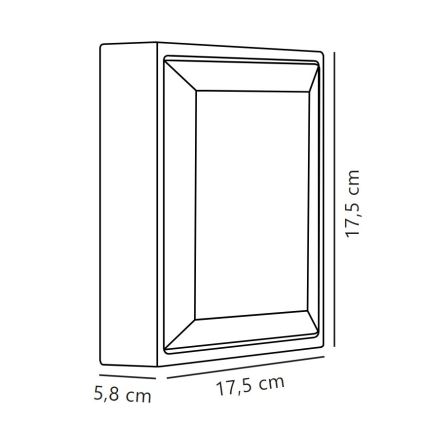 Nordlux - LED-Wandleuchte für den Außenbereich OLIVER LED/9W/230V IP54 17,5x17,5 cm
