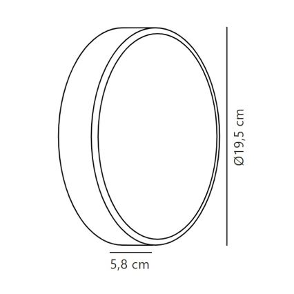 Nordlux - LED-Wandleuchte für den Außenbereich OLIVER LED/9W/230V IP54 d 19,5 cm