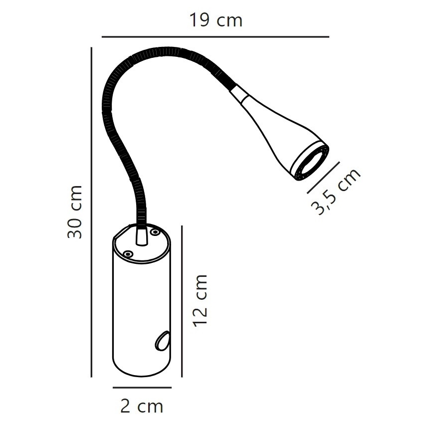 Nordlux - LED-Wandstrahler MENTO LED/3W/230V weiß