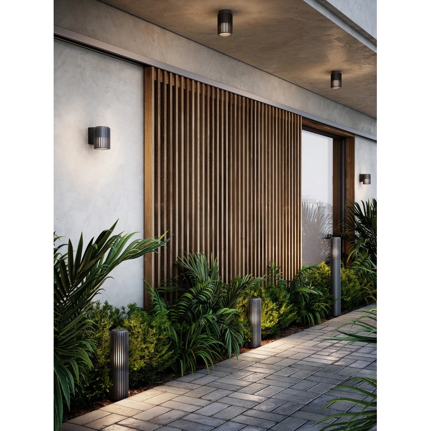 Nordlux - Outdoor-Deckenleuchte ALUDRA 1xE27/15W/230V anthrazit