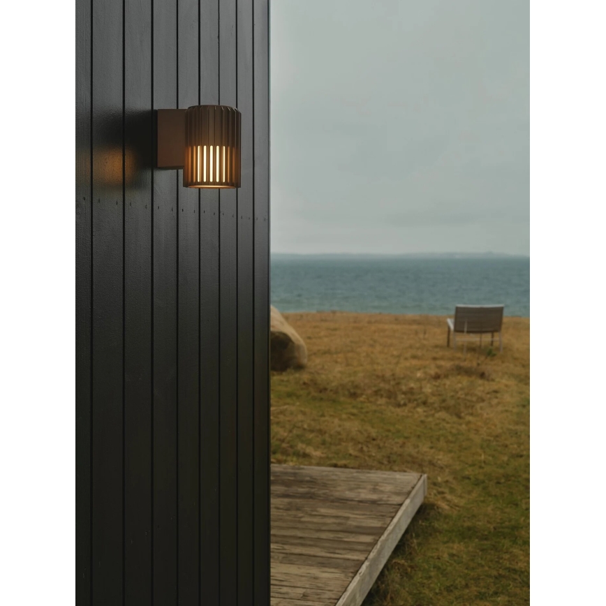 Nordlux - Outdoor-Wandleuchte ALUDRA 1xE27/15W/230V braun