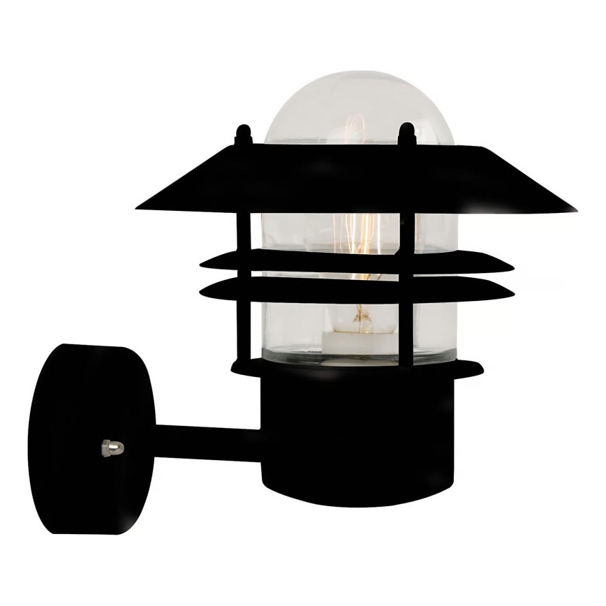 Nordlux - Outdoor-Wandleuchte BLOKHUS 1xE27/60W/230V IP54 schwarz