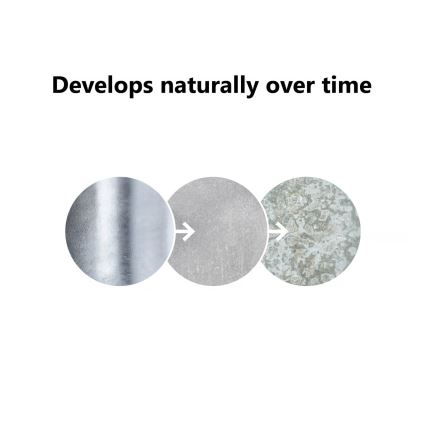 Nordlux - Outdoor-Wandleuchte BLOKHUS 1xE27/60W/230V IP54 silbern