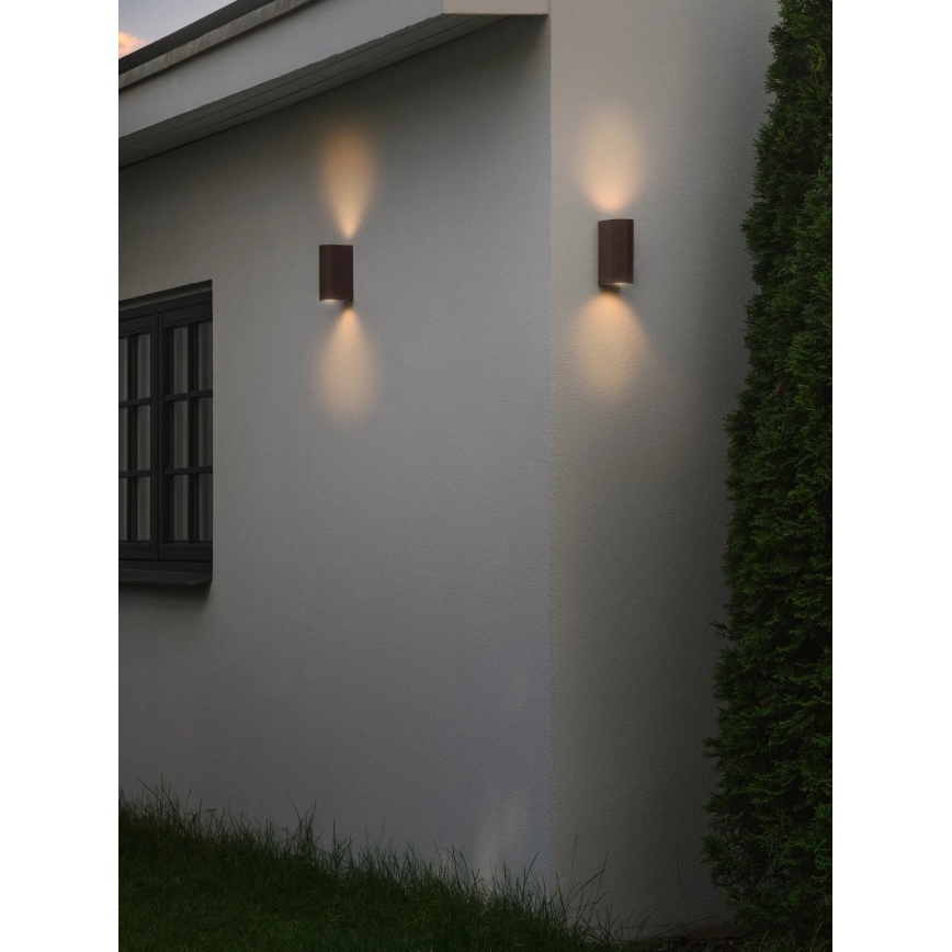 Nordlux - Outdoor-Wandleuchte DION 2xGU10/25W/230V IP44 rezavá