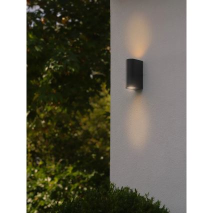 Nordlux - Outdoor-Wandleuchte DION 2xGU10/25W/230V IP44 schwarz
