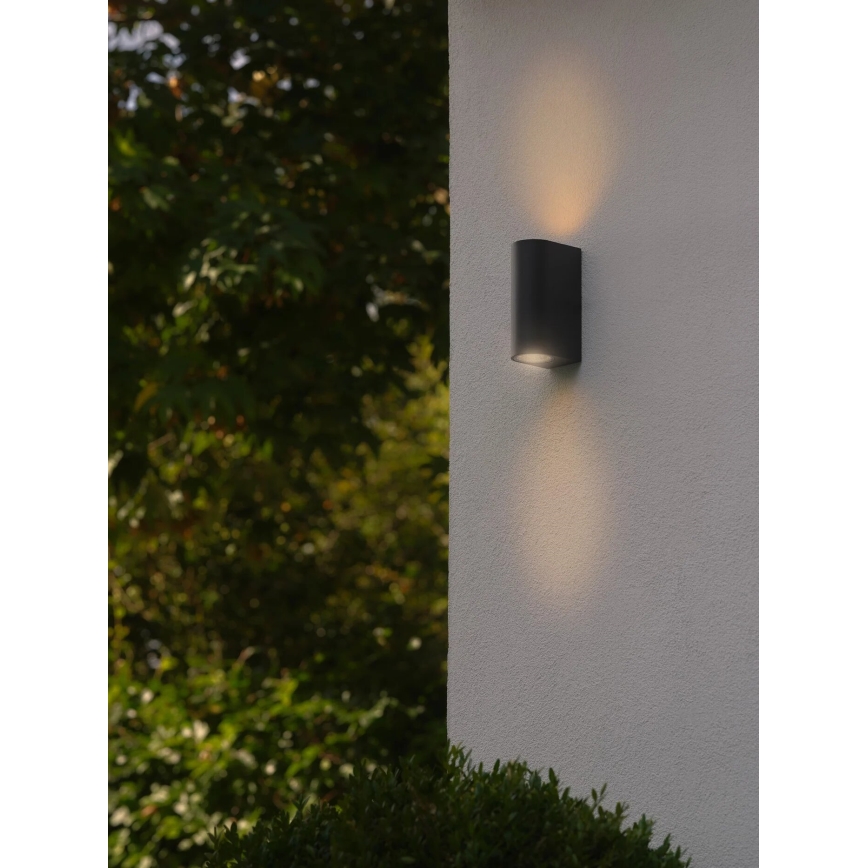 Nordlux - Outdoor-Wandleuchte DION 2xGU10/25W/230V IP44 schwarz