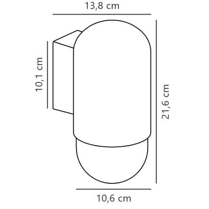 Nordlux - Outdoor-Wandleuchte HEKA 1xE27/60W/230V IP54 beige