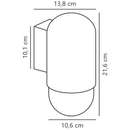 Nordlux - Outdoor-Wandleuchte HEKA 1xE27/60W/230V IP54 schwarz