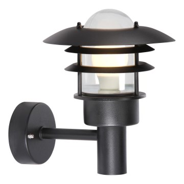 Nordlux - Outdoor-Wandleuchte LONSTRUP 1xE27/60W/230V IP44 schwarz