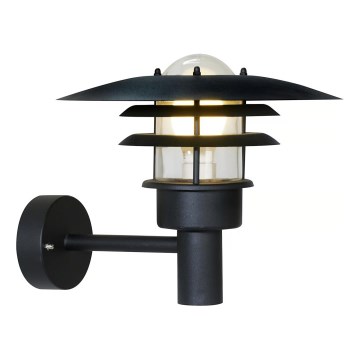 Nordlux - Outdoor-Wandleuchte LONSTRUP 1xE27/60W/230V IP44 schwarz