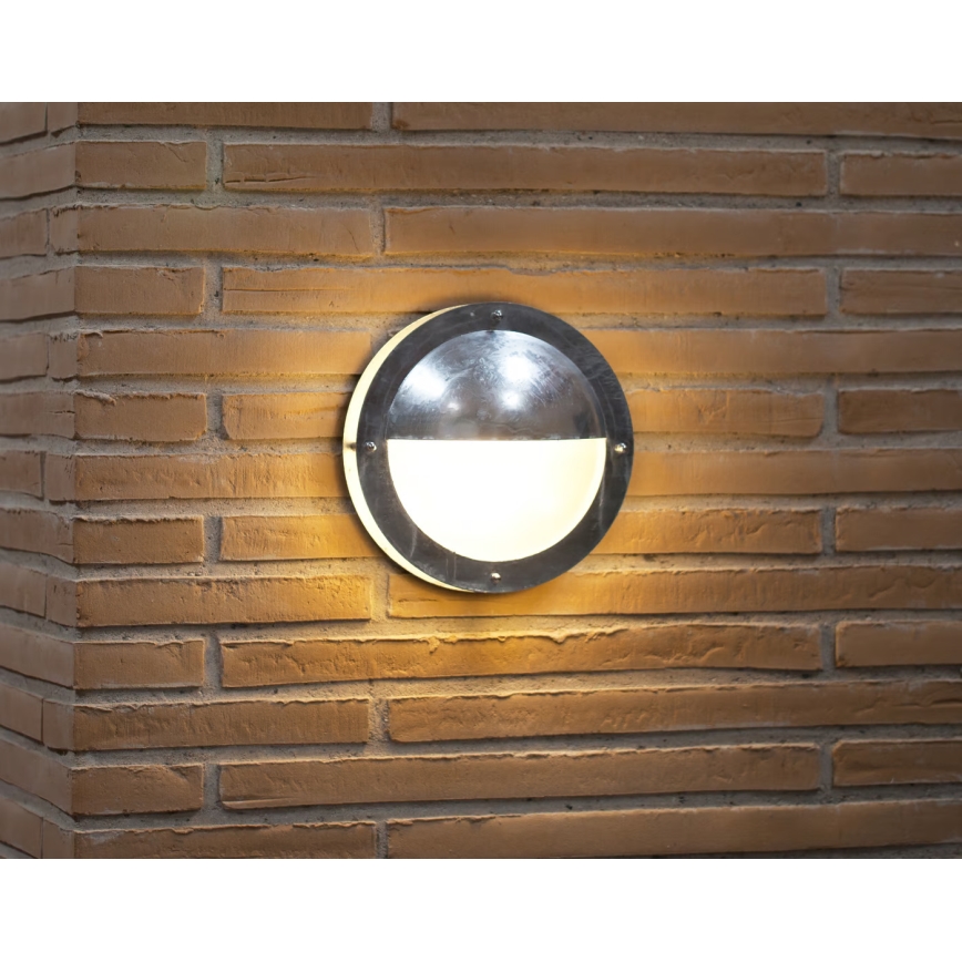 Nordlux - Outdoor-Wandleuchte MALTA 1xE27/60W/230V IP54 silbern