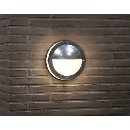 Nordlux - Outdoor-Wandleuchte MALTA 1xE27/60W/230V IP54 silbern