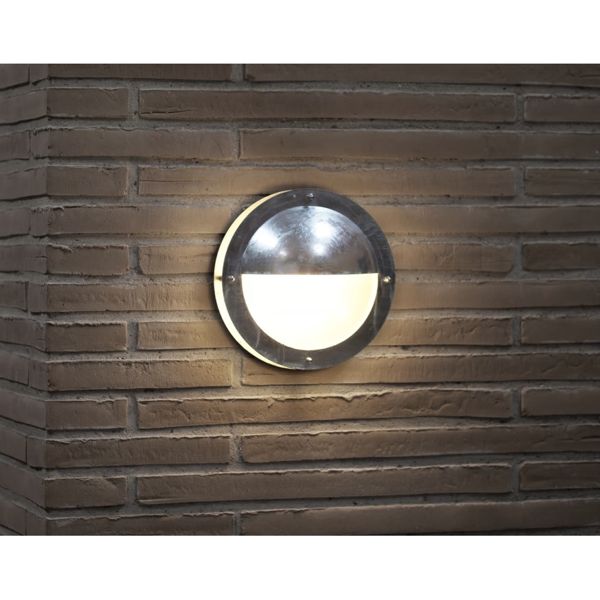 Nordlux - Outdoor-Wandleuchte MALTA 1xE27/60W/230V IP54 silbern