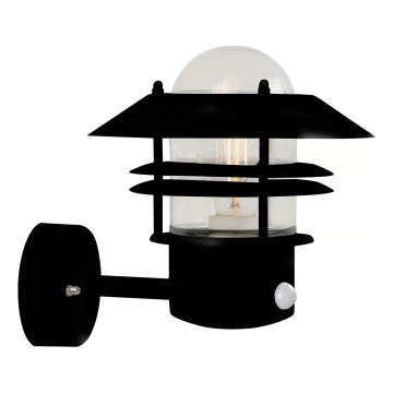 Nordlux - Outdoor-Wandleuchte mit Sensor BLOKHUS 1xE27/60W/230V IP54