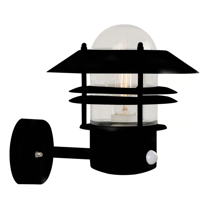 Nordlux - Outdoor-Wandleuchte mit Sensor BLOKHUS 1xE27/60W/230V IP54