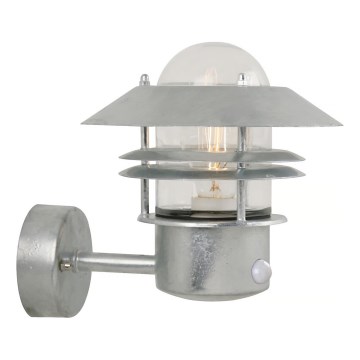 Nordlux - Outdoor-Wandleuchte mit Sensor BLOKHUS 1xE27/60W/230V IP54