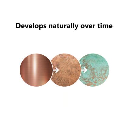 Nordlux - Outdoor-Wandleuchte mit Sensor BLOKHUS 1xE27/60W/230V IP54 kupfern