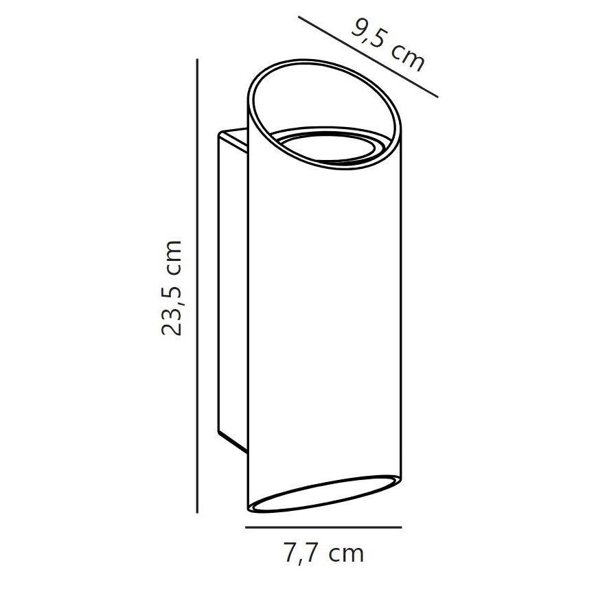 Nordlux - Outdoor-Wandleuchte NICO 2xGU10/25W/230V IP54 anthrazit
