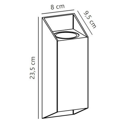 Nordlux - Outdoor-Wandleuchte NICO 2xGU10/25W/230V IP54 braun