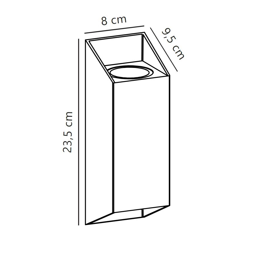 Nordlux - Outdoor-Wandleuchte NICO 2xGU10/25W/230V IP54 braun