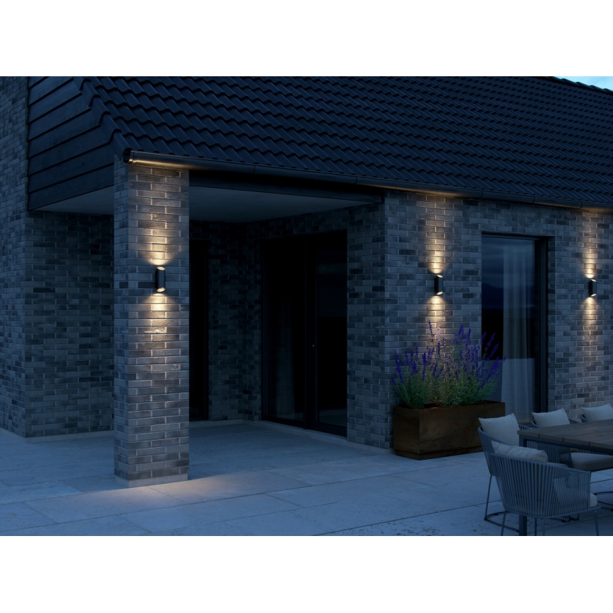Nordlux - Outdoor-Wandleuchte NICO 2xGU10/25W/230V IP54 schwarz
