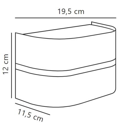 Nordlux - Outdoor-Wandleuchte SIBELIS 1xE27/10W/230V IP44 anthrazit