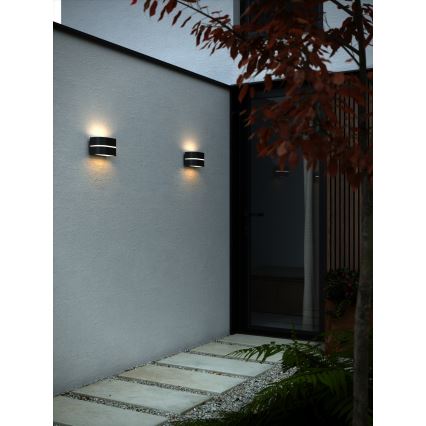 Nordlux - Outdoor-Wandleuchte SIBELIS 1xE27/10W/230V IP44 schwarz