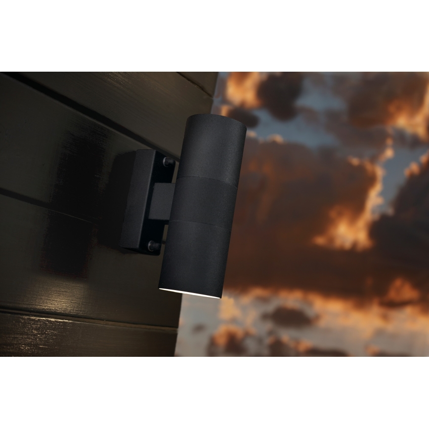 Nordlux - Outdoor-Wandleuchte TIN 2xGU10/35W/230V IP54 schwarz