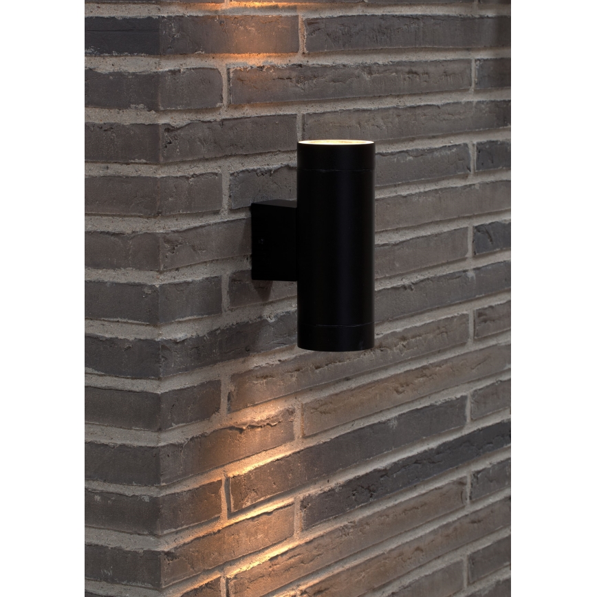 Nordlux - Outdoor-Wandleuchte TIN 2xGU10/35W/230V IP54 schwarz