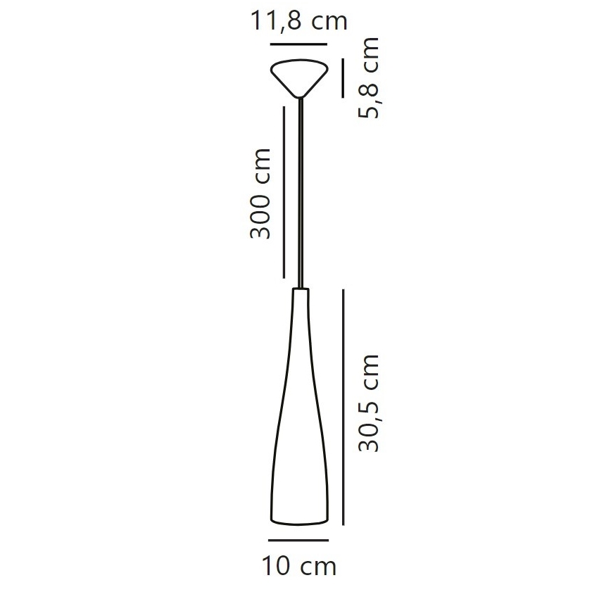 Nordlux - Pendelleuchte an Kabel EMBLA 1xE27/40W/230V rauchfarben/schwarz