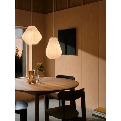 Nordlux - Pendelleuchte mit Kabel MALUCA 1xE27/15W/230V Ø 29 cm weiß