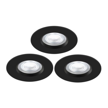 Nordlux - SET 3x Dimmbare LED-RGB-Einbauleuchte für Badezimmer DON SMART LED/4,7W/230V 2200-6500K IP65