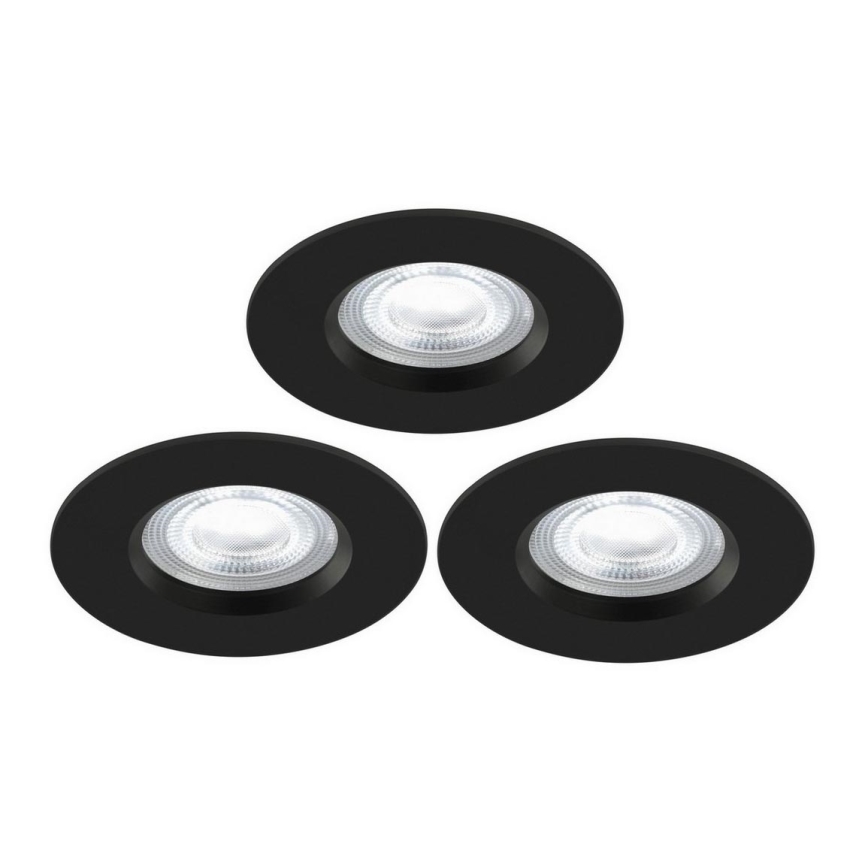 Nordlux - SET 3x Dimmbare LED-RGB-Einbauleuchte für Badezimmer DON SMART LED/4,7W/230V 2200-6500K IP65