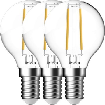 Nordlux - SET 3x LED-Lampe FILAMENT G45 E14/4W/230V 4000K