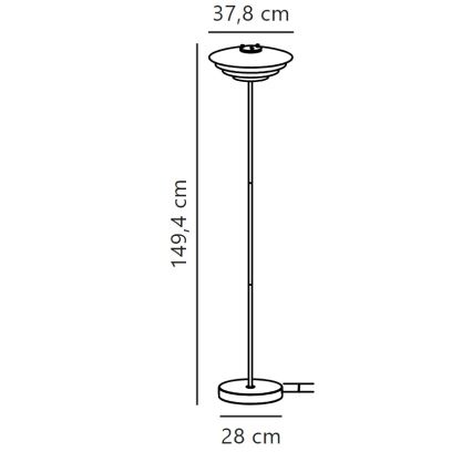 Nordlux - Stehleuchte BRETAGNE 1xG9/25W/230V anthrazit