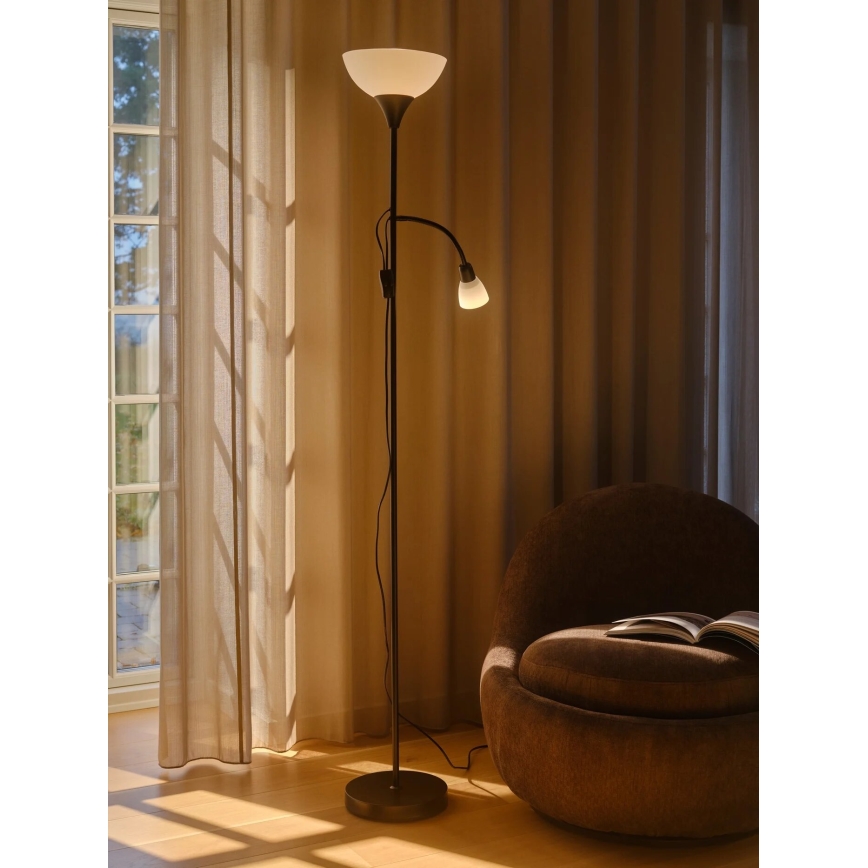 Nordlux - Stehleuchte LAURIA 1xE27/40W/230V + 1xE14/15W