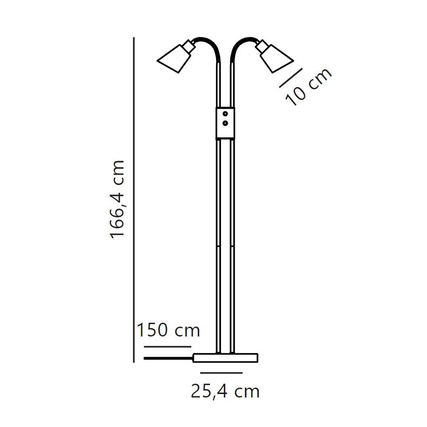 Nordlux - Stehleuchte MOLLI 2xE14/25W/230V
