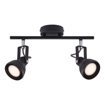 Nordlux - Strahler ASLAK 2xGU10/35W/230V schwarz