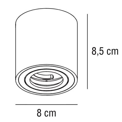 Nordlux - Strahler SABONIS 1xGU10/40W/230V weiß