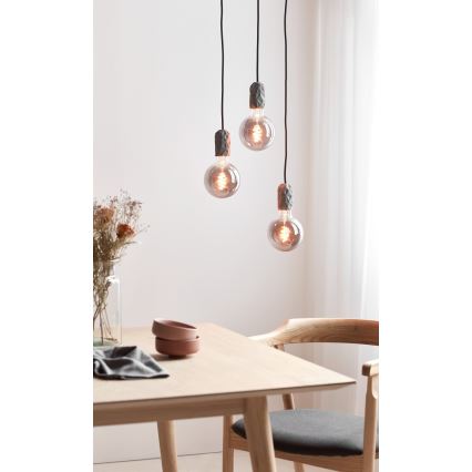 Nordlux - Stromkabel HANG 1xE27/40W/230V grau/schwarz