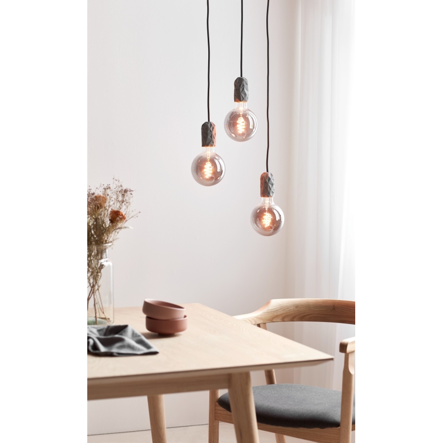 Nordlux - Stromkabel HANG 1xE27/40W/230V grau/schwarz