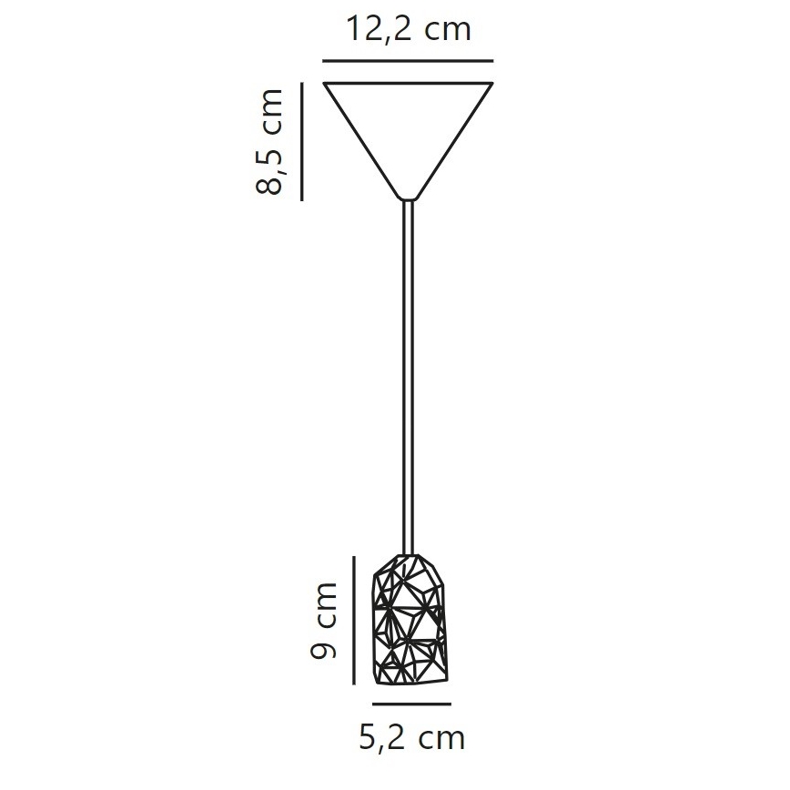 Nordlux - Stromkabel HANG 1xE27/40W/230V kupfern/schwarz