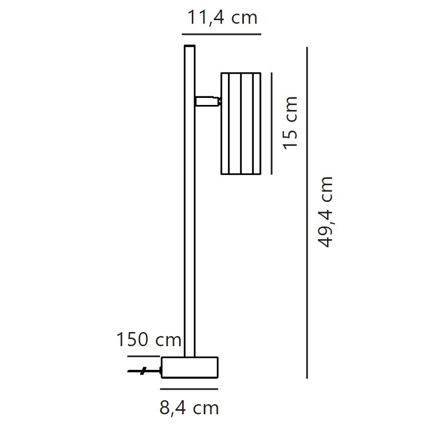 Nordlux - Tischleuchte ALANIS 1xGU10/15W/230V schwarz