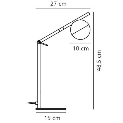 Nordlux - Tischleuchte CONTINA 1xG9/5W/230V Messing