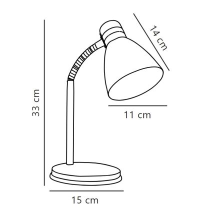 Nordlux - Tischleuchte CYCLONE 1xE14/15W/230V schwarz