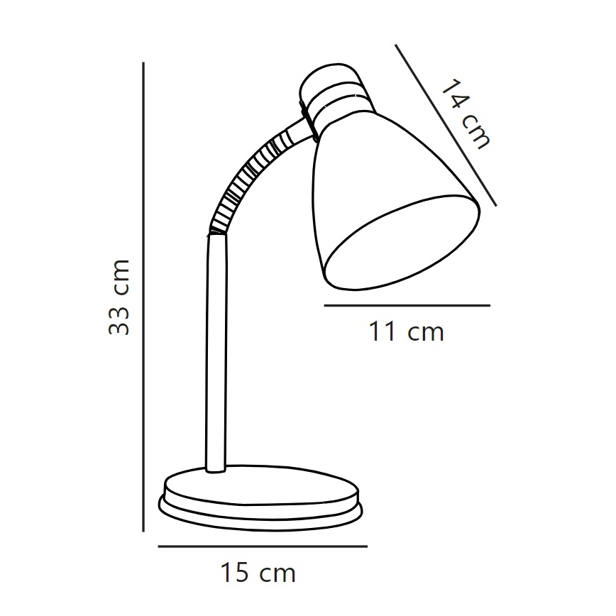Nordlux - Tischleuchte CYCLONE 1xE14/15W/230V weiß